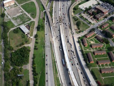I-35W between I-30 and Spur 280 looking northbound