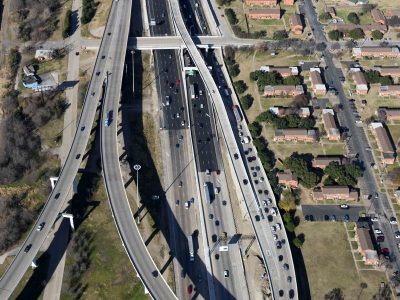 I-35W between I-30 and Spur 280 looking northbound