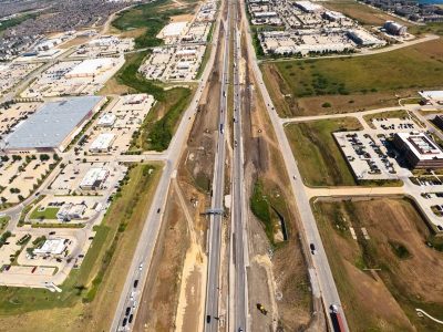 I-35W between N Tarrant Pkwy. and Heritage Trace Pkwy. looking north