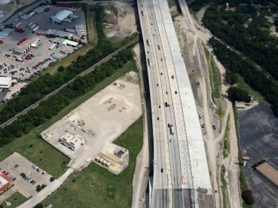 I-35W between Northside Dr./Yucca Ave. and 28th St. looking northbound