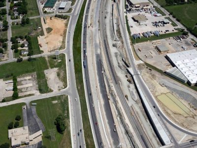 I-35W just north of 28th St. looking north