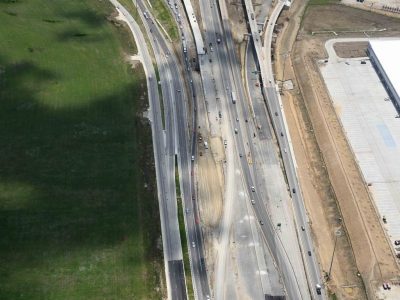 I-35W just north of I-820 looking southbound