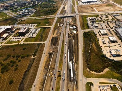 I-35W just north of N Tarrant Pkwy. looking south
