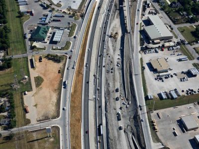 I-35W just north of NE 28th St. looking northbound