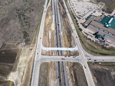 I -35W just north of SH 170 looking north