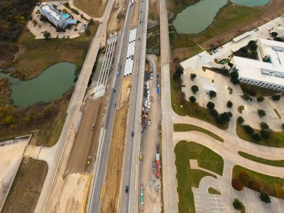 I-35W just north of Westport Pkwy. looking sout