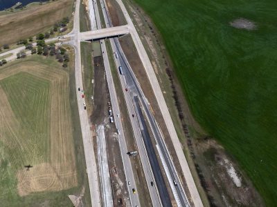 I-35W just south of Alliance Blvd. looking north