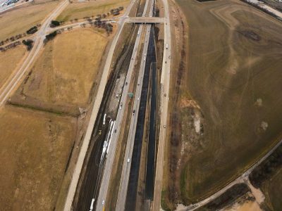 I-35W just south of Alliance Blvd. looking north
