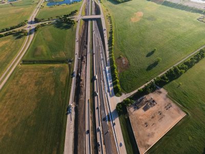 I-35W just south of Alliance Blvd. looking north