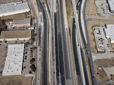 I-35W just south of I-820 looking northbound