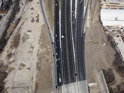 I-35W just south of NE 28th St. looking northbound