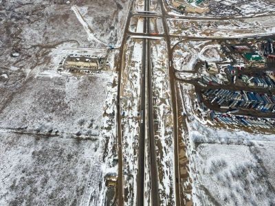 I-35W just south of SH 170 looking north