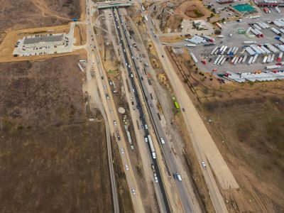I-35W just south of SH 170 looking north