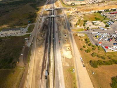 I-35W just south of SH 170 looking north