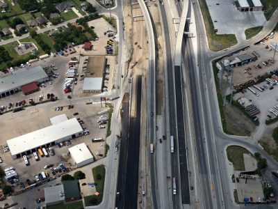 I-35W north of NE 28th St. looking southbound