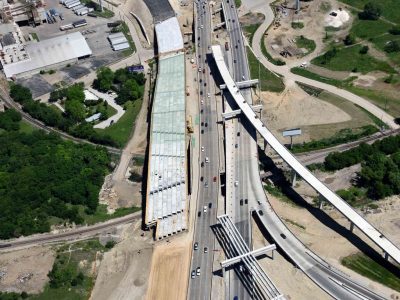 I-35W north of Spur 280 looking north