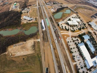 I-35W north of Westport Pkwy. looking south