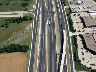 I-35W south of Meacham Blvd. looking northbound