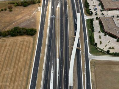 I-35W south of Meacham Blvd. looking northbound