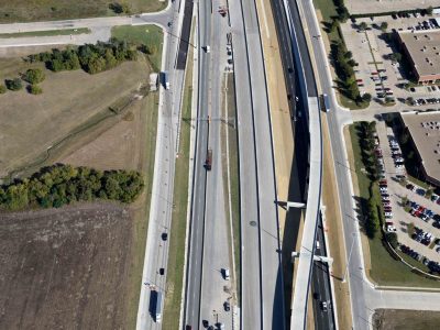 I-35W south of Meacham Blvd. looking northbound