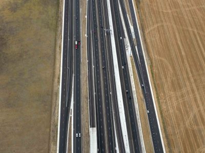 I-35W south of Meacham Blvd. looking southbound