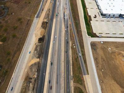 I-35W south of N Tarrant Pkwy. looking south