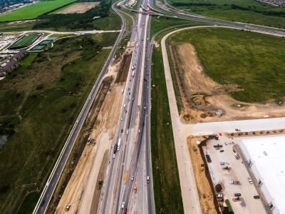 I-35W south of N Tarrant Pkwy. looking south