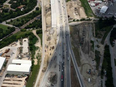 I-35W south of NE 28th St. looking southbound