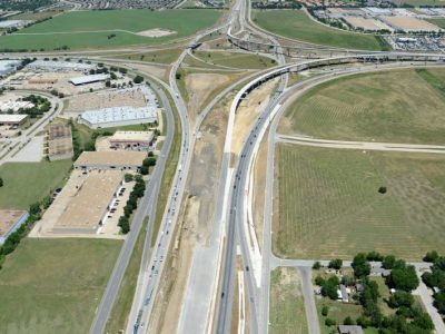 May 2013: IH 35W, just south of IH 820 interchange