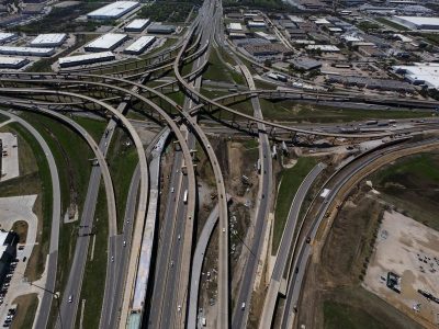 I-35W/I-820 interchange looking south 2