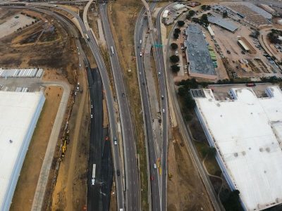 I-820 at I-35W looking east
