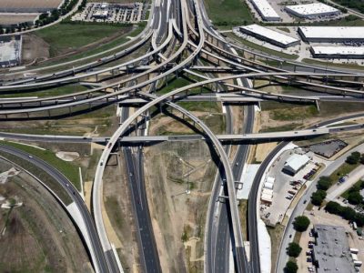 I-820 at I-35W looking eastbound
