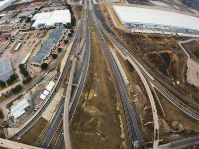 I-820 at I-35W looking west