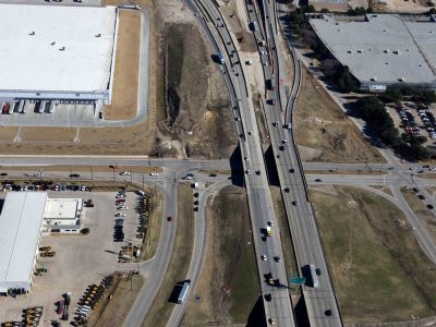 I-820 at Mark IV Pkwy. looking