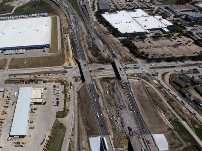 I-820 at Mark IV Pkwy. looking east