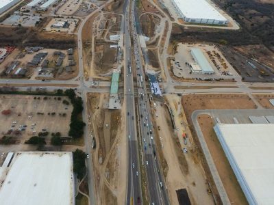 I-820 at Mark IV Pkwy. looking east