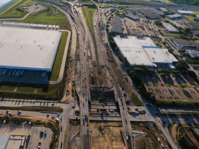 I-820 at Mark IV Pkwy. looking east