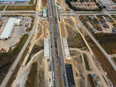 I-820 at Mark IV Pkwy. looking east