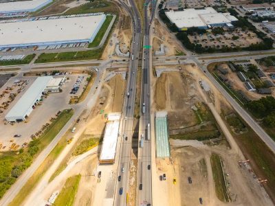I-820 at Mark IV Pkwy. looking east