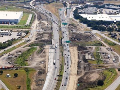 I-820 at Mark IV Pkwy. looking east