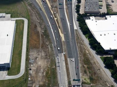 I-820 at Mark IV Pkwy. looking eastbound