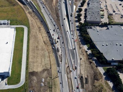 I-820 at Mark IV Pkwy. looking eastbound