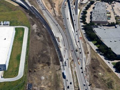 I-820 at Mark IV Pkwy. looking eastbound