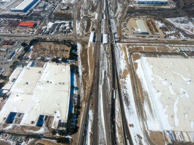 I-820 at Mark IV Pkwy. looking west
