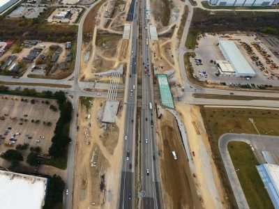I-820 at Mark IV Pkwy. looking west