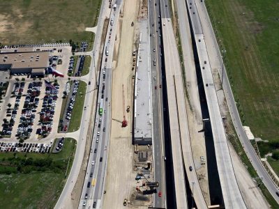 I-820 just east of I-35W looking east