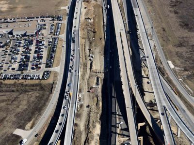I-820 just east of I-35W looking eastbound