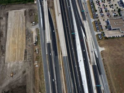 I-820 just east of I-35W looking westbound