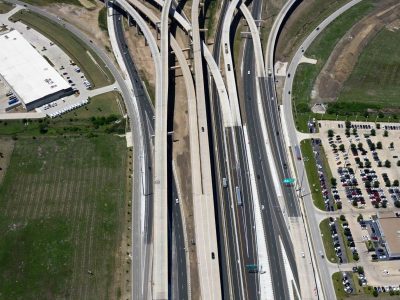 I-820 just east of I-35W looking westbound