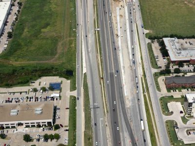 I-820 just east of I-35W looking westbound